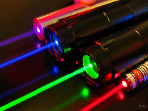 image credit: Marco Nero (lasers by Wicked Lasers); <a href="http://www.laserfest.org/lasers/pictures.cfm#1" target="_blank">image source</a>; <a href="http://www.physicstogo.org/images/features/lasercolors-large.jpg" target="_blank">larger image</a>